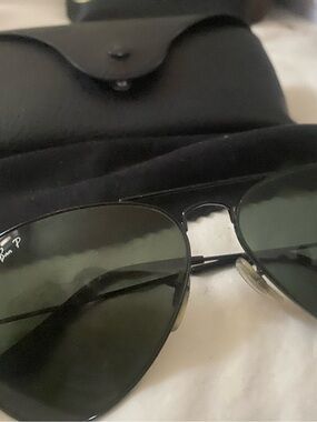 Ray-Ban Aviator Sunglasses in Dark Green and Black